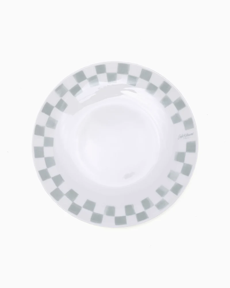 Café Kitsuné Checkerboard Porcelain Desert Plate