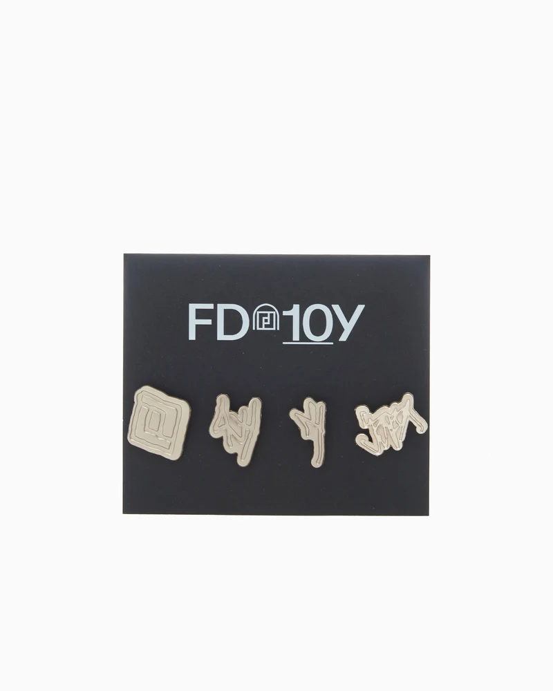 FOOTDISTRICT 10th Anniversary FD10Y Pin Set (4 Units)