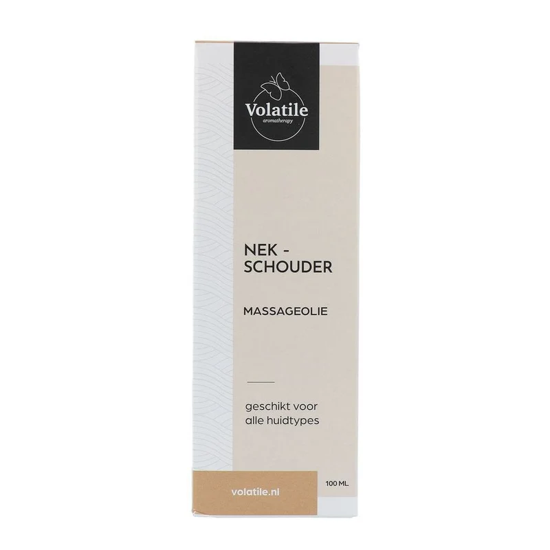 Volatile Massageolie nek/schouder glas met pomp 100 ml