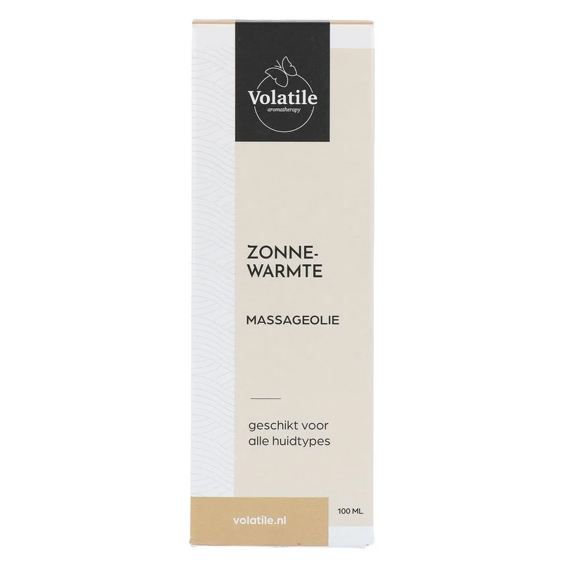 Volatile Massageolie zonnewarmte glas met pomp 100 ml