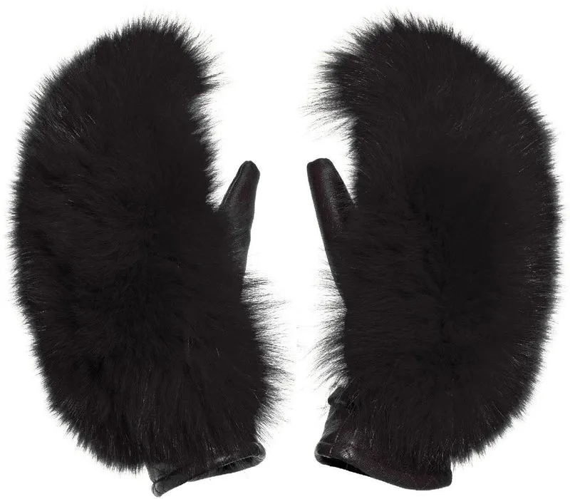 hill mittens faux fur
